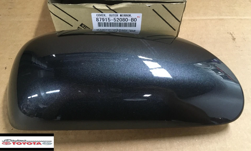 CUBIERTA DEL ESPEJO RETROVISOR EXTERIOR TOYOTA YARIS SEDÁN SE ADAPTA AL LADO DEL PASAJERO GRIS OSCURO 2007-2014 Foto 1 de 1