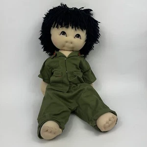 "Muñeco escultura suave bebé arroz arroz vintage 16"" verde oliva conjunto articulado 1984" - Imagen 1 de 13