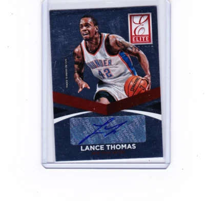 2014-15 Donruss Elite Lance Thomas Auto /249 New York Knicks - Image 1 of 2