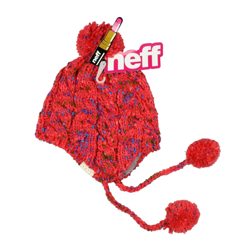 NEFF Women's Ainsley Pom Coral Beanie Hat Winter Head Wear One Size - Image 1 of 1