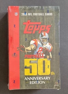 2005 Topps Football 50TH ANNIVERSARY Factory Sealed Hobby Box - Rodgers Rookie? - Picture 1 of 6