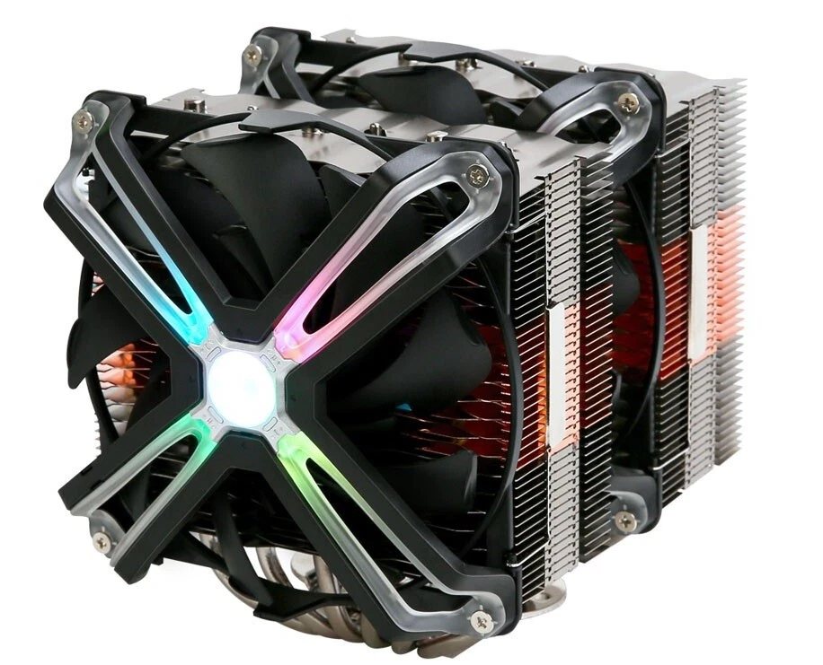 Zalman CNPS20X RGB CPU PC Tower Cooler with Dual 140mm RGB Fans in Black - Image 1 of 4