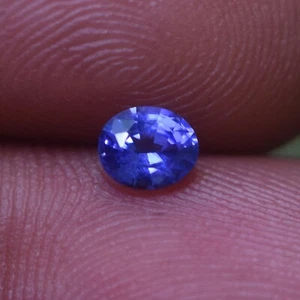 0,40 Karat Lose Blau Saphir Natur Unbehandelt Makrelose Klarheit Sri Lanka Herkunft - Bild 1 von 5
