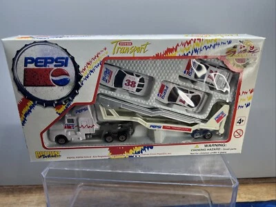 Pepsi Super Transport Die Cast  Transporter And Two Delivery Trucks 1996 NIB  - Image 1 of 4