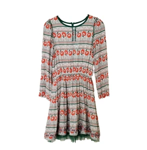 Matilda Jane 435 Spirited Song Dress Tween Girl 14 White Orange Floral Tulle - Picture 1 of 21
