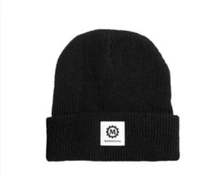 Marathon Watch Knitted Toque - Winter Hat / Beanie Black GA030021-BK acrylic New - Picture 1 of 4