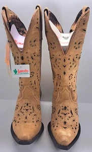 LAREDO Women's Tan Scandalous Studded Snip Toe Western Boots Size 6.5 M - 52051 - Picture 1 of 10
