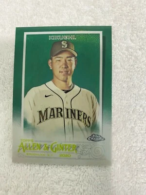 2020 TOPPS CHROME ALLEN & GINTER YUSEI KIKUCHI #247 26/99 - Image 1 of 2