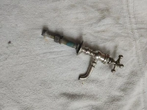 antique faucet bathroom sink | peck bros vtg victorian kitchen plumbing deco - Picture 1 of 11