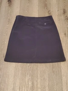 Talbots Kids Stretch Skirt Navy Blue Size 12 Side Zipper EUC - Picture 1 of 6