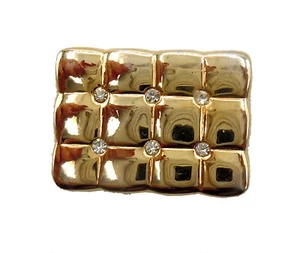 Glamuroso broche de cojín años 50 con pedrería - Imagen 1 de 4