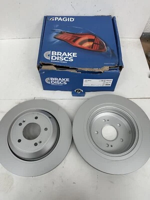 REAR BRAKE DISCS x2 330mm for KIA STINGER CK GENESIS IK 58411J5250 PAGID 56149HC - Image 1 of 4