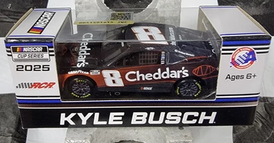 Kyle Busch #8 Cheddar's 2025 Chevrolet ZL1 1:64 Scala CX82565CHDKB - Immagine 1 di 4