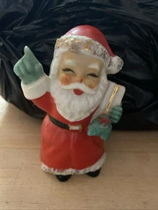 Vintage Lefton Weihnachtsmann Shaker Spaghetti Goldrand - Bild 1 von 3