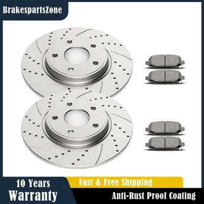 REAR Brake Rotors Pads Kit fit for Chrysler Town & Country 2012-2016 Journey - Image 1 of 4