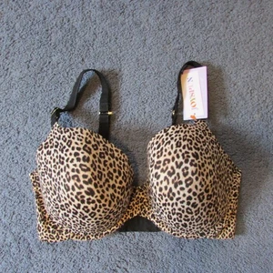 Neu mit Etikett Joyspun 36DDD Leopardenmuster gefütterter leicht gepolsterter Bügel Unterstützung T-Shirt-BH - Bild 1 von 2