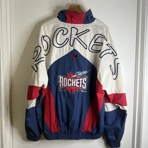 Vintage 90s Houston Rockets Pro Player Jacket Size L - Picture 1 of 10