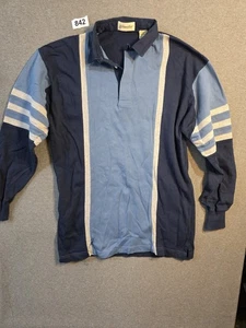 Vintage St Johns Bay Herren Rugby Shirt gestreift Langarm Polo Skate Vorbereitung Academia-M - Bild 1 von 5