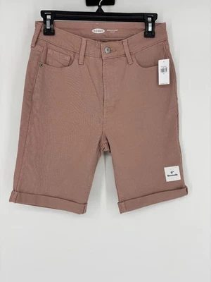 Nuevo con etiquetas Pantalones Cortos de Jean Bermudas de tiro alto Denim Rosa Malva Azul Marino Antiguo para Mujer Talla 6 Foto 1 de 4