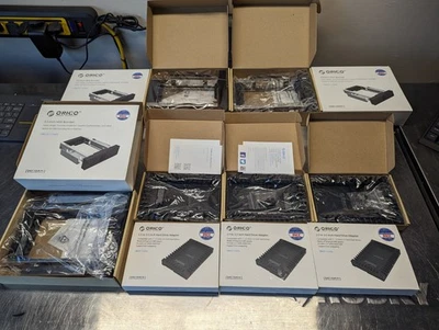 3x open box used Orico 1125SS & 3x open box used 1106SS hard drive trays - Image 1 of 4