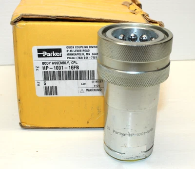 ⭐НОВАЯ В КОРОБКЕ ⭐ гидравлическая быстрая муфта высокого давления Parker HP-1001-16FB 5000 фунтов на кв. дюйм - Изображение 1 из 4