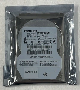 Toshiba 500GB Internal Hard Drive HDD MK5061GSYN. - Afbeelding 1 van 3