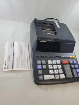 SHARP EL-2196BL 12 Digit 2 Color Electronic Printing Calculator w/ Manual UNUSED - Image 1 of 4