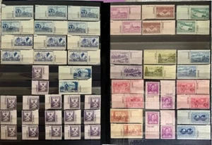 COLLECTION of 950 US COMMEMORATIVE Stamps, ALL PLATE NUMBERS, 1947-1955, All MNH - Picture 1 of 23