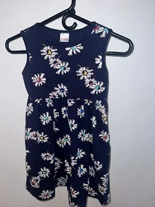 Hanna Andersson Girls organic Floral Sleeveless Play Tank Dress Size 8 130 cm (Q - Picture 1 of 6