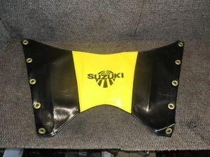 SUZUKI ENDURO PE RM 250 GAS FUEL PETROL TANK BIB PROTECTOR YELLOW  NOS VINTAGE - Picture 1 of 4