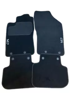 Tapis de Sol Alfa Romeo 147 (2000-2010) Noir Sur Mesure NEUF - Imagen 1 de 4