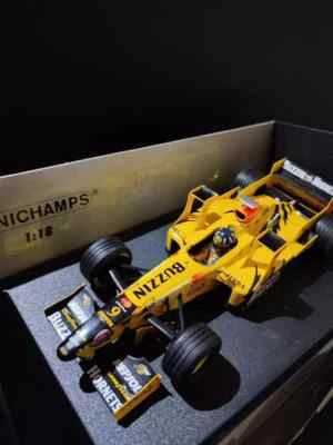 Minichamps 1:18 F1 Jordan 198w. Tower Wing D. Hill 180980039 - Immagine 1 di 3