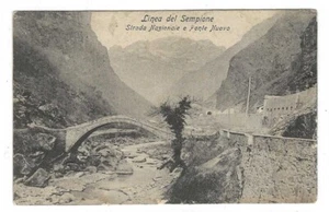 LINEA DEL SEMPIONE VERBANIA STRADA E PONTE NUOVO VIAGGIATA 1915 FP #1589 - Imagen 1 de 2