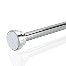 Bastone per tenda doccia 155 - 260 CM ASTA TELESCOPICA ARGENTO telescopica asta di bloccaggio