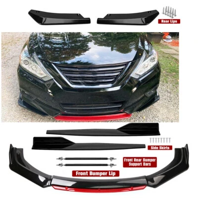 Front Rear Bumper Lip Spoiler Diffuser Body Kit Side Skirt For Nissan Sentra Se — 第 1/4 张图片