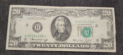 1974 20 dollar star note great condition! - Image 1 of 2