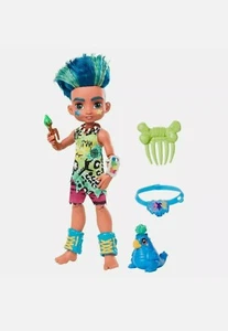 Cave Club Slate Doll (10-Inch) Prehistoric Male Doll With Dinosaur Pet  New! - Picture 1 of 9