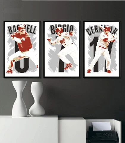 HOUSTON ASTROS art print/poster FAN PACK #3 3 PRINTS! JEFF BAGWELL Cover