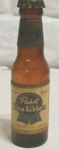 Vintage  Miniature Bottle Pabst Blue Ribbon The Beer Served Anywhere BREWERIANA, - Picture 1 of 5