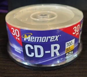 Memorex CD-R 30 Pack 52X 80 Minute Sealed - Picture 1 of 1