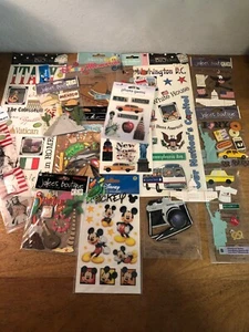 Travel Stickers Over 15 Packages of Embellishments for Scrapbooking NEW - Picture 1 of 7