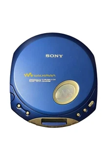 Sony WALKMAN D-E350 Lettore CD Portatile Blu Testato Con Orecchio VEDI DESCRIZIONE - Foto 1 di 7