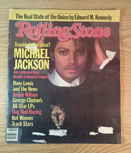 1984 ROLLING STONE MAGAZINE # 417 MICHAEL JACKSON King of Pop - Picture 1 of 2
