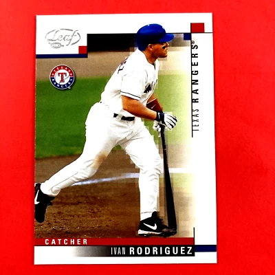 Ivan Rodriguez 2003 Leaf Card #112 MLB Texas Rangers - Image 1 of 2
