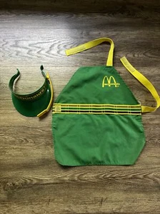Vintage 1988 Fisher Price McDonalds Drive Thru Visor Hat Microphone Apron Y608A - Picture 1 of 7