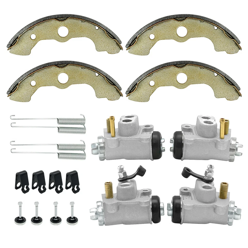 4 X Front Brake Wheel Cylinders With Shoes for Honda Foreman 400 Trx400fw 4x4