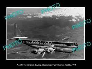 FOTO ANTIGUA TAMAÑO POSTAL DE LA NORTHWEST AIRLINES BOEING STRATOCRUISER c1950 - Imagen 1 de 1