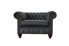 Chesterfield Design Sofa Sessel Couch Polster Luxus Textil 1 Sitzer Neu