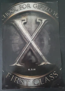 Póster promocional de película X-MEN PRIMERA CLASE 2011 13" X 20" ¡DESPLEGADO! ROLLED - Imagen 1 de 1