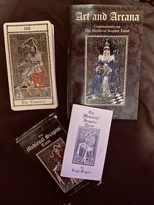 Art and Arcana Rare OOP W/ Medieval Scapini Tarot Collectors Item. - Picture 1 of 20